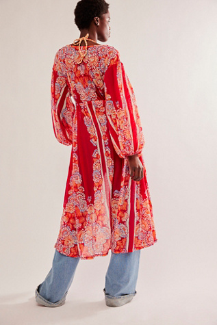 Robe Free People 'She's A Dream' Florale - Taille 12, Manches 3/4 Bouffantes - Neuf Avec étiquettes