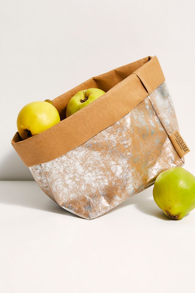 Large Metallic Paper Bag Free People UK