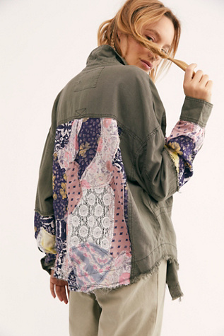 We The Free Isabella Patchwork Buttondown | Free People UK