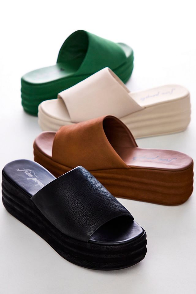 Platform slip on sale on sandals