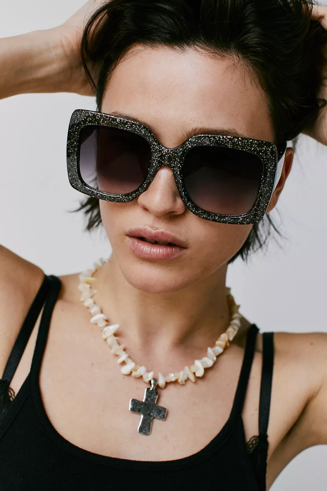Sugar Oversized Square Sunglasses, £22, Free People