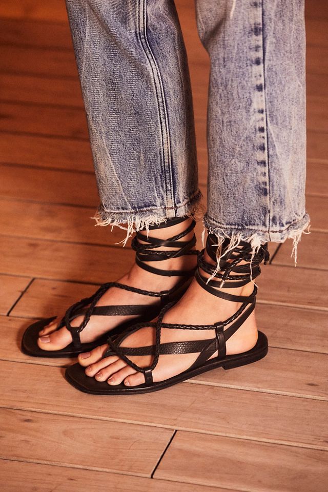 Wrap sandals deals