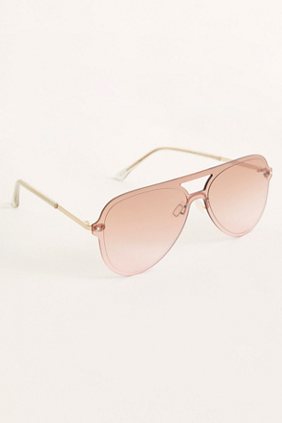 Surf Rider Shield Aviator Sunglasses | Free People display picture 3