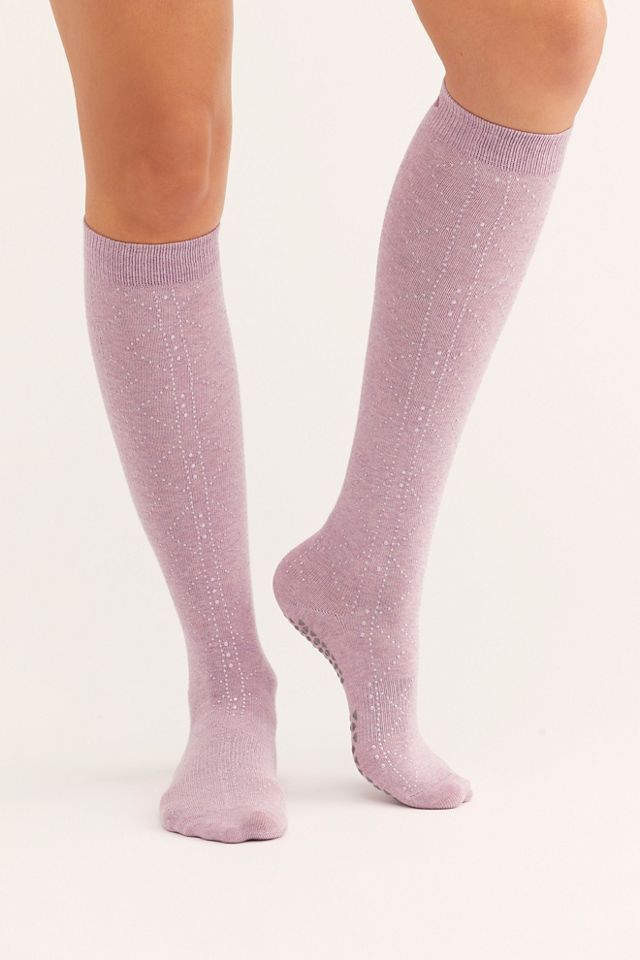 Jane Studded Knee High Grip Sock  #1