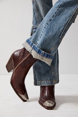 Sleepy Cowboy Ankle Boots