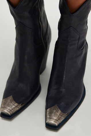 Brayden Western Boots by FP Collection at Free People in Night Navy, Size: EU 38.5