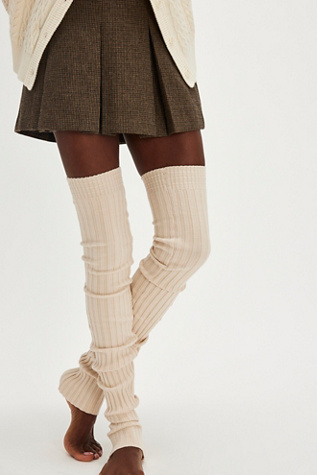 Pirouette Leg Warmer at Free People in Oat