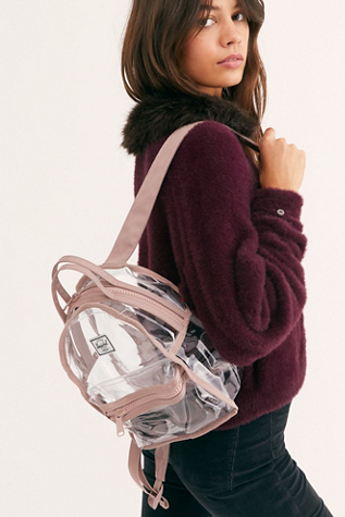 Mini clear backpack deals