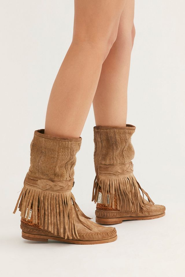 Mid calf moccasin online boots