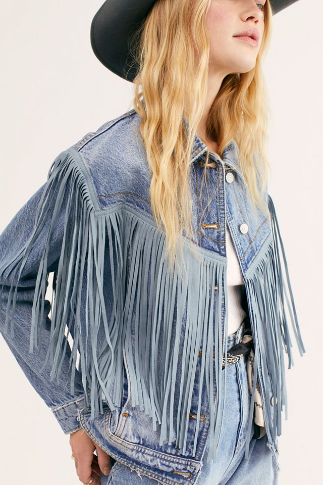 Veste en jean à franges After Hours #1