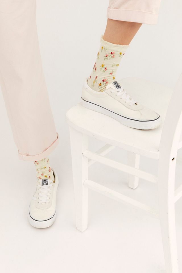Anna Sui Rosebud Print Socks #1