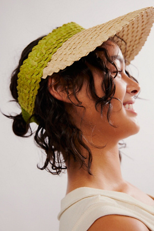 Free People  Casa Clara Blue Garden Wide Brim Visor Apana Outdoor Woman main image 2
