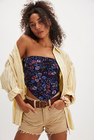 FP One Raya Bandana Top at Free People in Blue Bird Combo, Size: Large