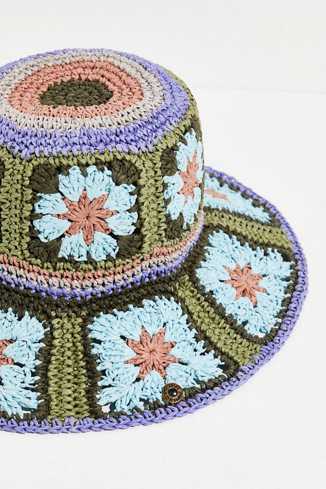 Summer Of Love Straw Bucket Hat #1