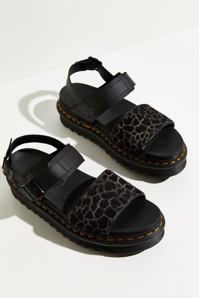 Cow print dr online marten sandals