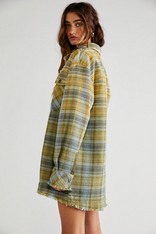 free people plaid shirt jacket