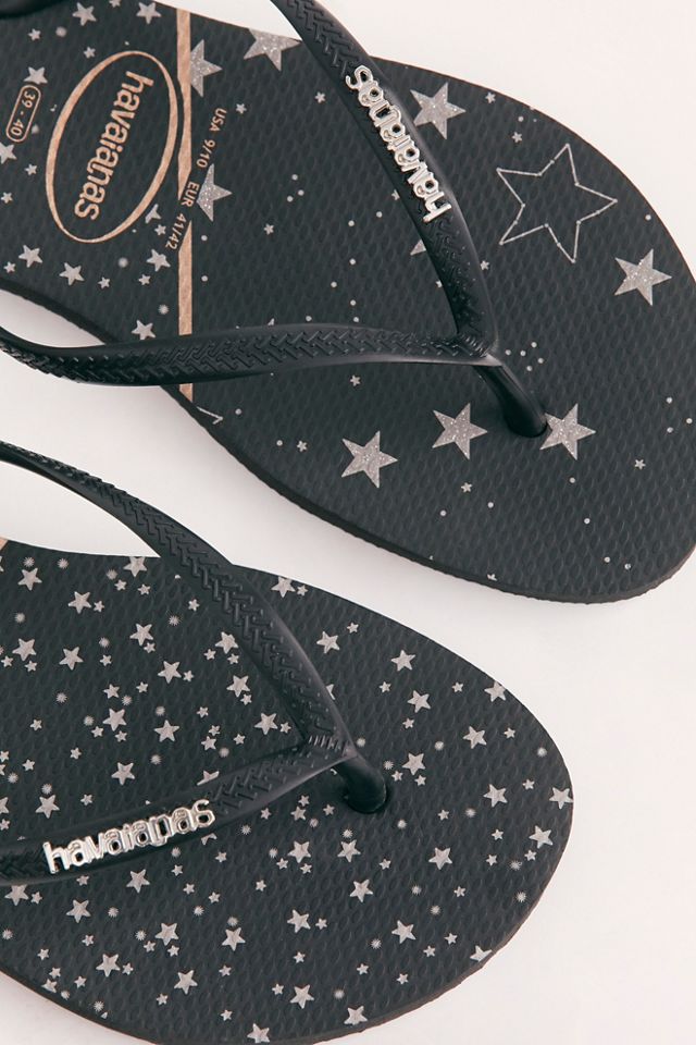 Havaianas Slim Logo Metallic Sandals #1
