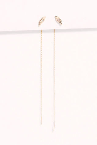 Diamond Wing Threader Earrings | Free People