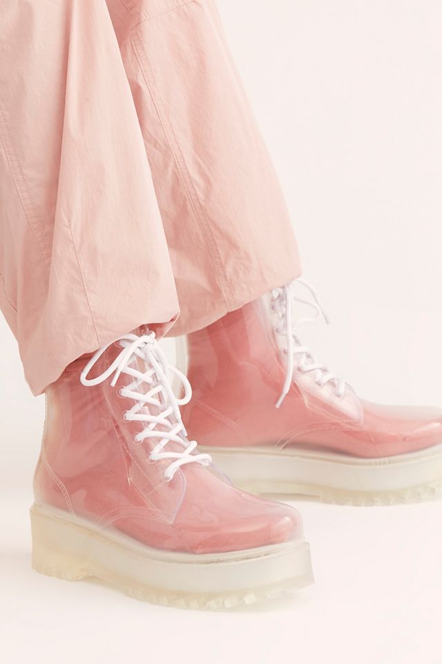 Jeffrey campbell rain store boots clear