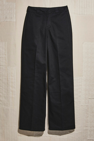 Dickies High-rise Wide Pants In Black