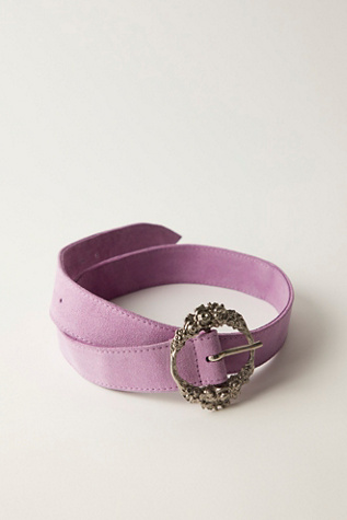 Sabine Suede Belt by FP Collection at Free People in Grape Soda, Size: S/M