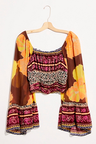 free people catching feelings velvet top