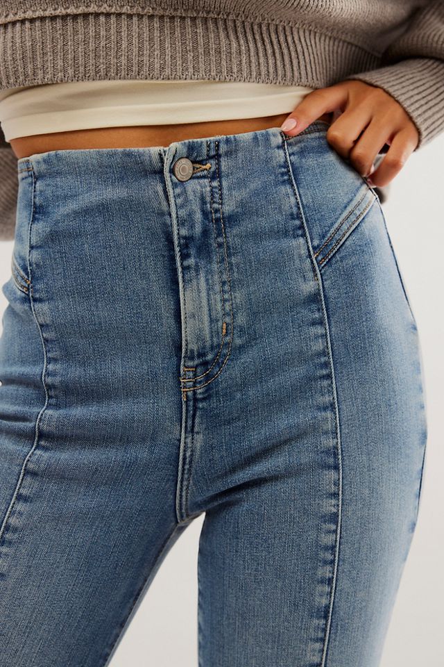 Free People We The Free High Rise Flare CRVY Wild Honey outlet Denim women's sz 29