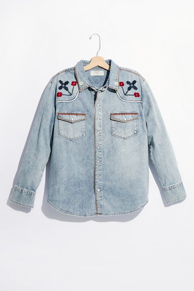 Chemise western brodée Woodstock #1