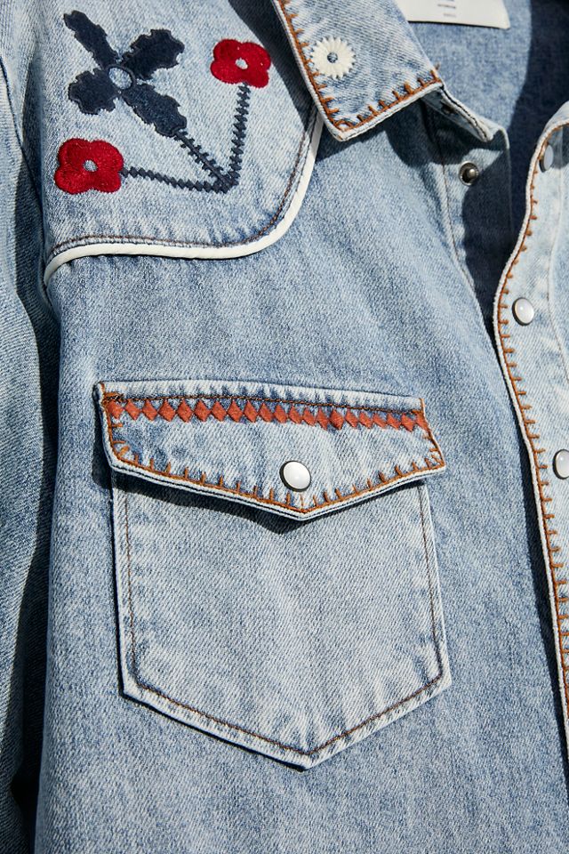 Chemise western brodée Woodstock #3