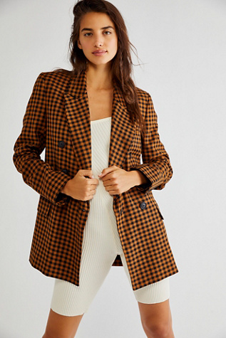 free people checkered jacket