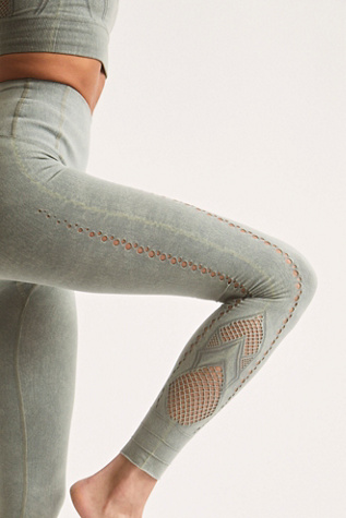 Free People Gold Athletic Leggings for Women