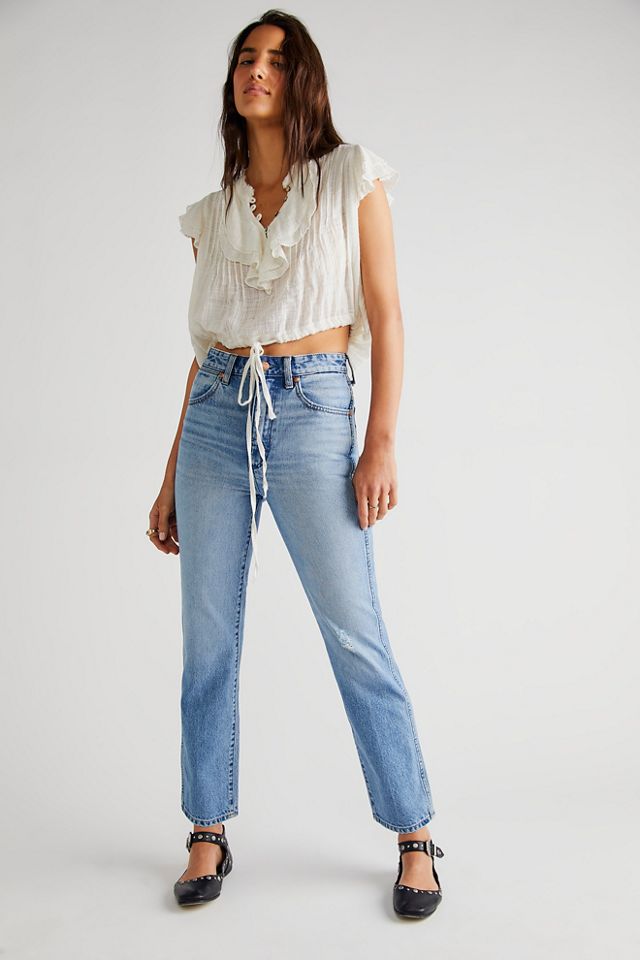 Wrangler Wild West High Rise Straight Jeans | Free People