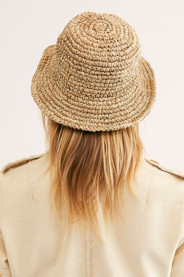 Au Naturel Straw Bucket Hat #1