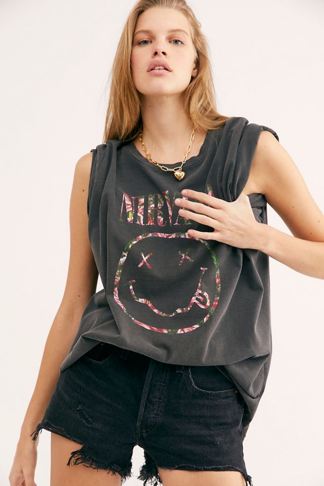 Nirvana - Live In New York Charcoal - T-Shirt