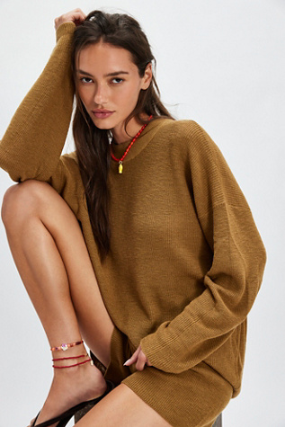 Malibu Solid Surf Co-Ord by free-est at Free People in Bronze Mist, Size: Medium