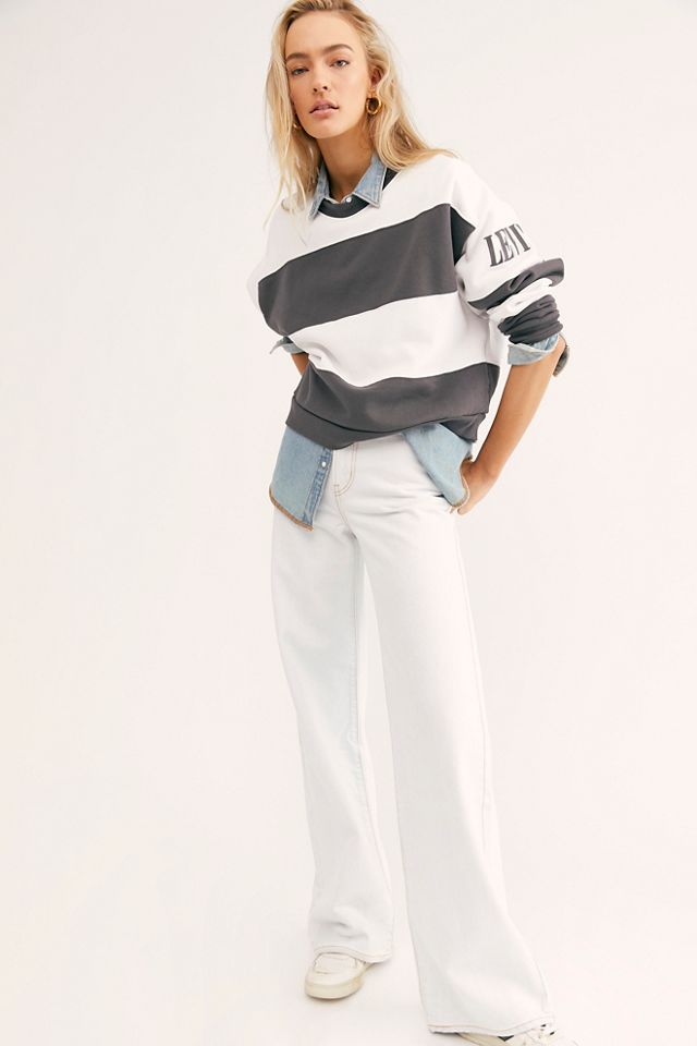 Levi's diana graphic sweatshirt in stripe new arrivals