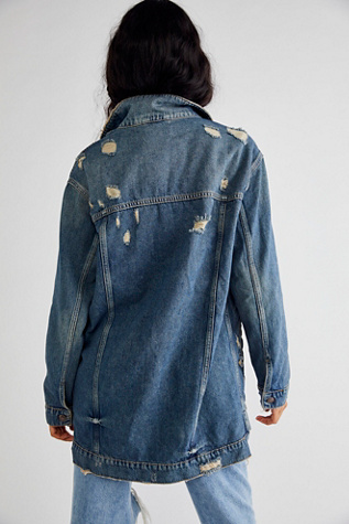 denim puffer jacket