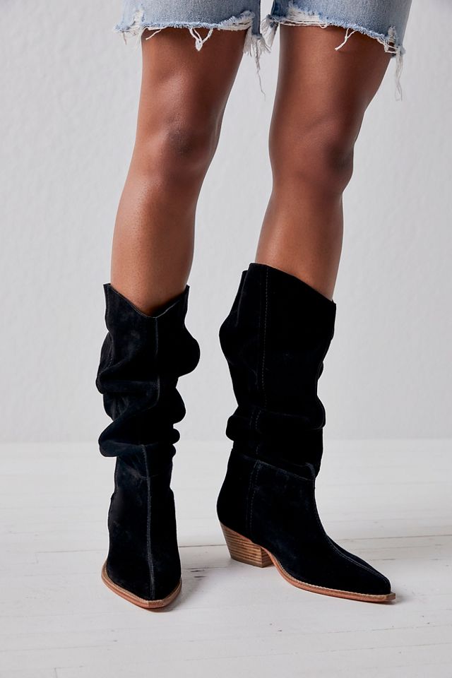 Free People Sway Low Slouch Boot - Tan