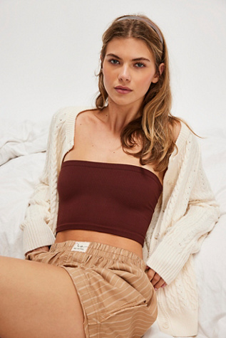 Adrienne Bandeau By Intimately At Free People In Chocolate Fondant, Size: M/L