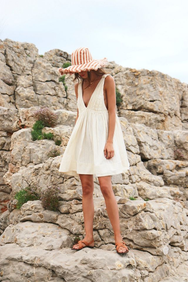 Saint-Tropez Striped Mini Dress - ミニワンピース