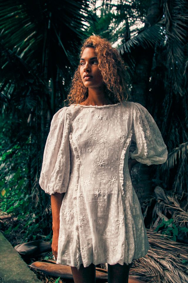 hampton mini dress free people Free People Hampton Mini Dress in Ivory