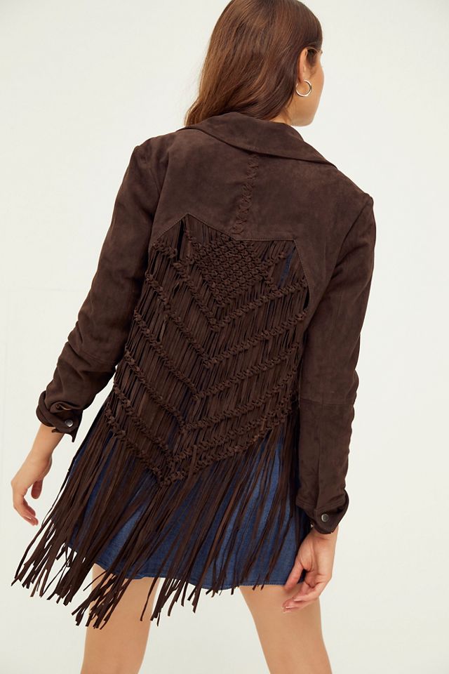 Free people store suede jacket