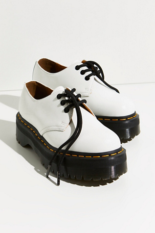 Dr. Martens 1461 Quad Oxfords at Free People in White, Size: US 9