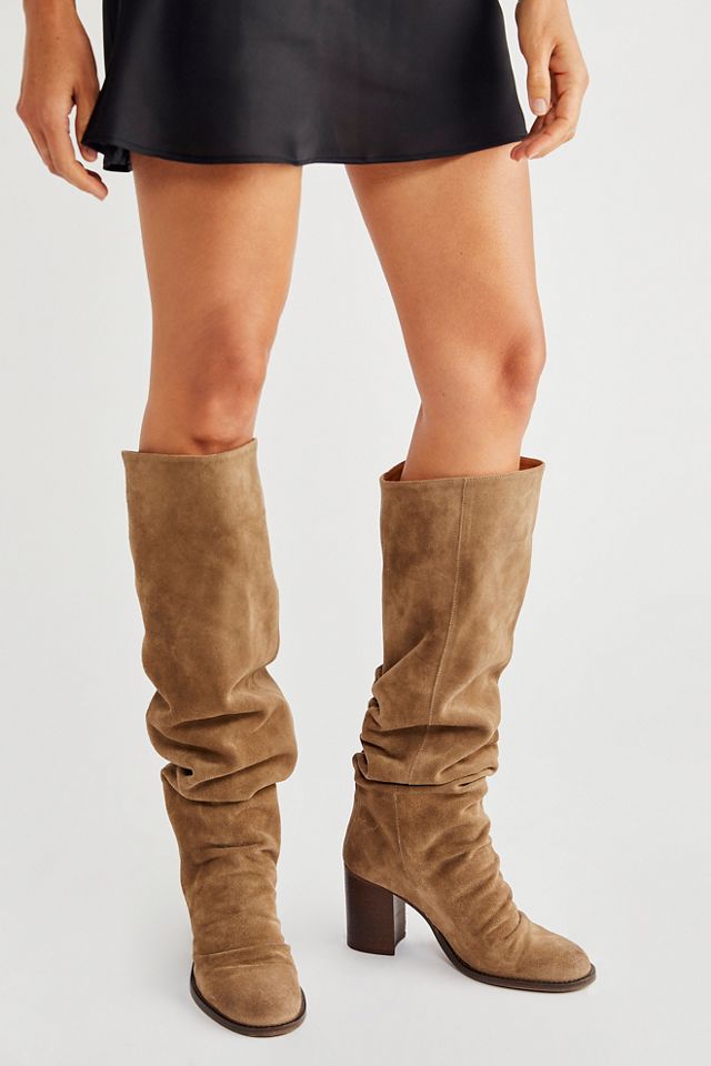 Womens tall slouch store boots