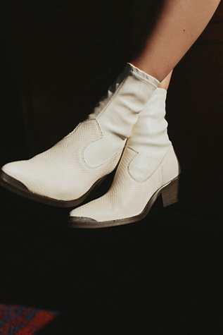 Free people white boots on sale