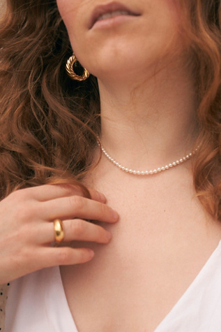 Lili Claspe Hailey Pearl Strand Necklace Free People