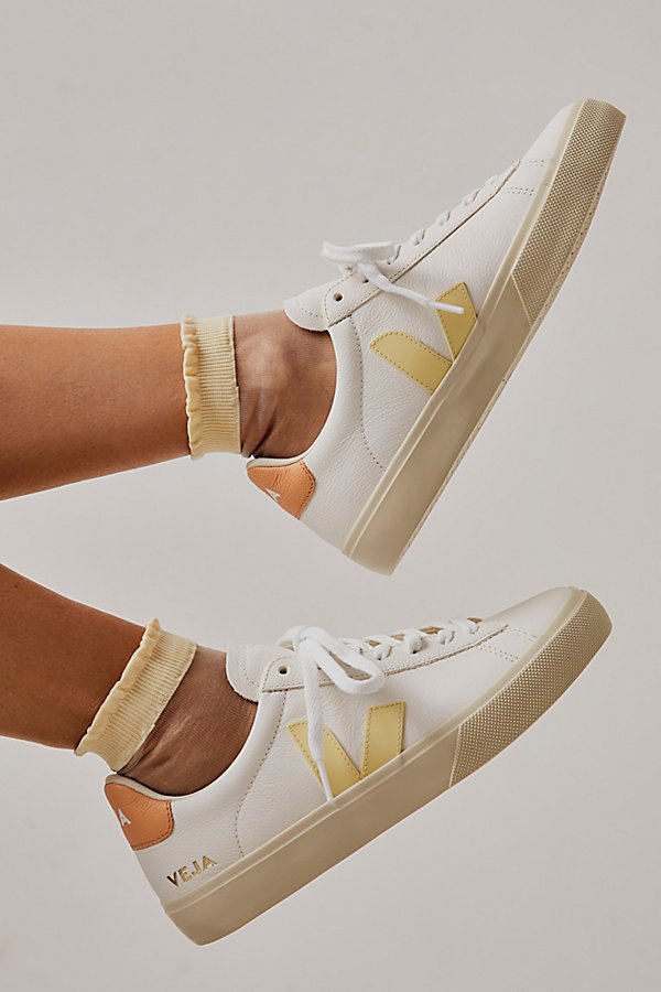 Veja Campo Sneakers In Extra White / Sun Peach