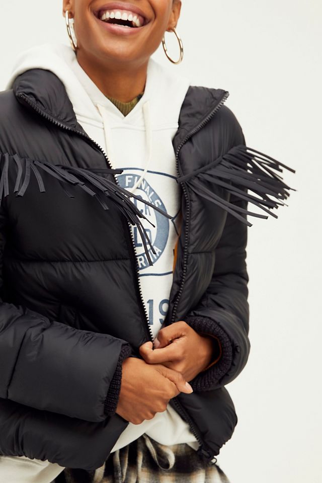 Fringe Puffer Jacket #3