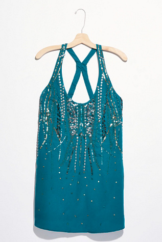 free people embellished slip dress