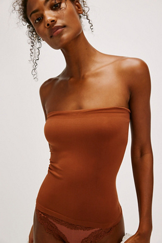 The Carrie Tube Top by Intimately at Free People in Brownstone, Size: XS/S